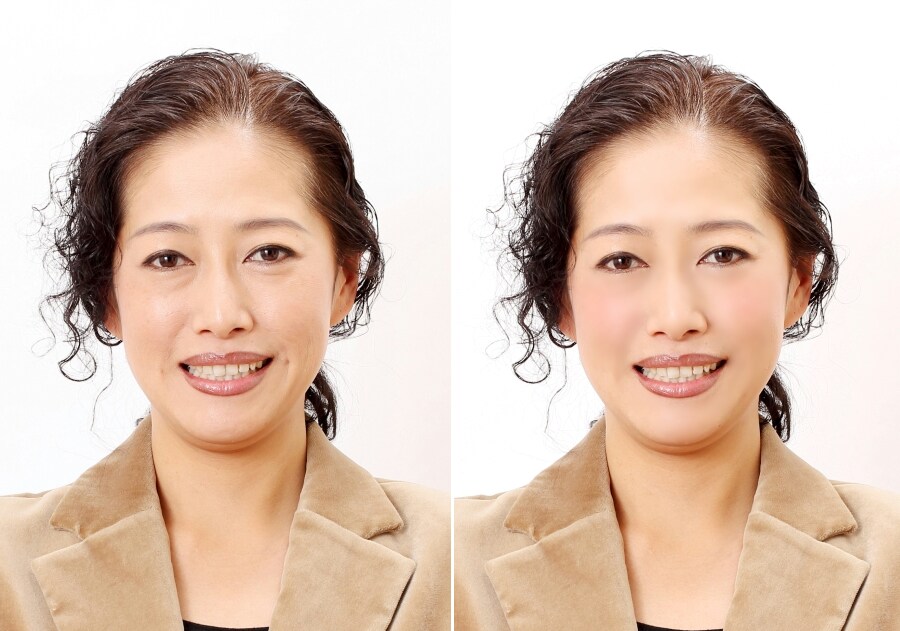 写真をナチュラルに加工します 履歴書の証明写真などをナチュラルに加工致します! イメージ1