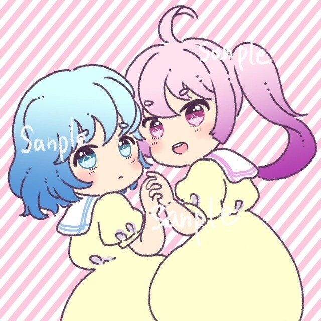 デフォルメタッチで可愛く目を惹くアイコン描きます ★商用利用可！ゆめかわ、ポップ、ガーリー…お好きなテイストで イメージ2
