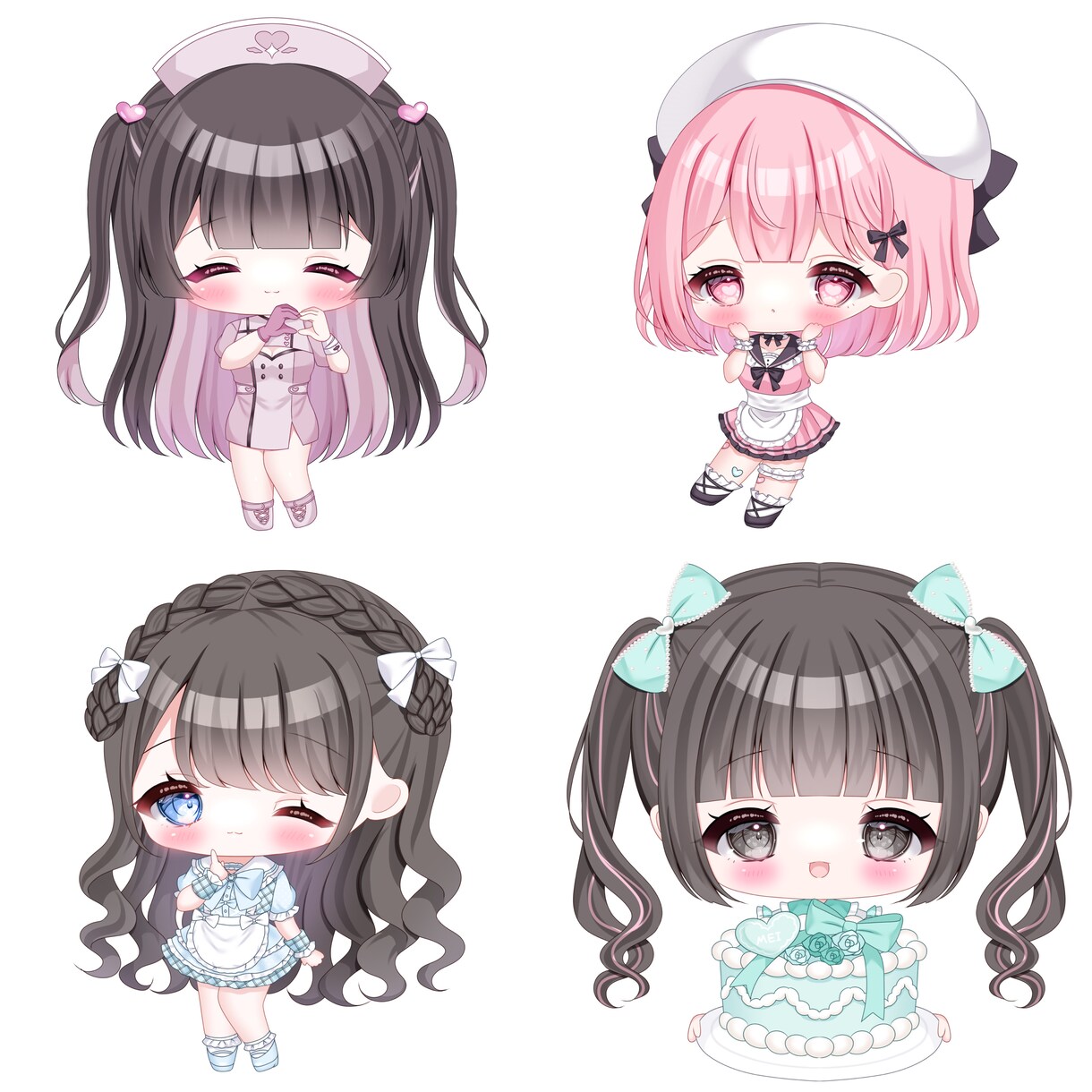 ミニキャラ/デフォルメ/SDキャラ お描きします ぷにっとかわいいミニキャラをお描きいたします！♩ イメージ5