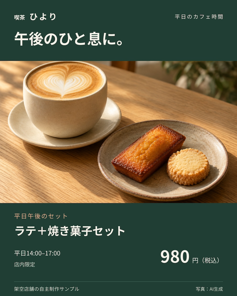 SNS・商品紹介・告知画像を3枚制作します デザインお任せOK。お店やイベントに、投稿文3本付き イメージ3