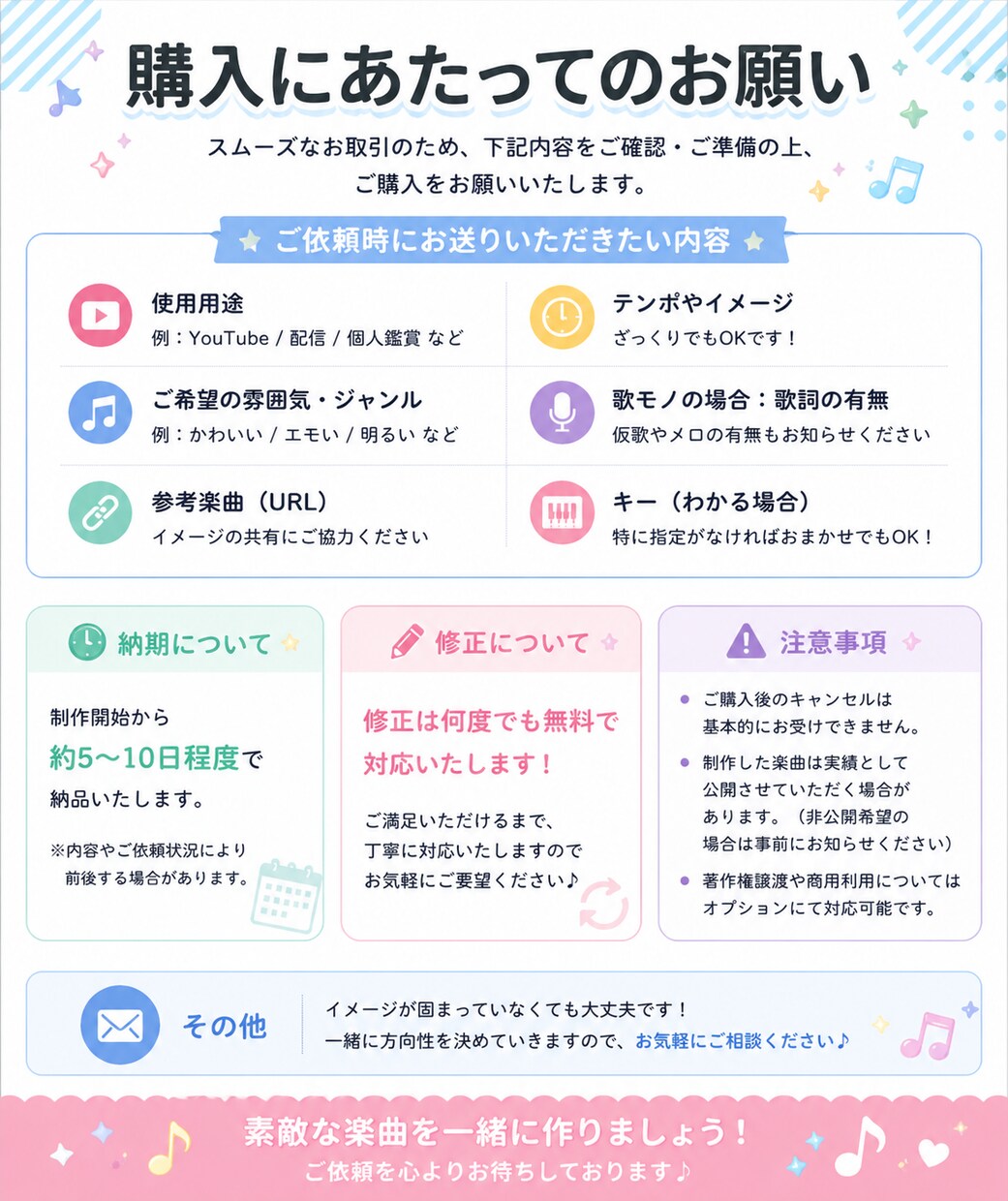 VTuber・歌い手向け！オリジナル曲作ります 商用OK！高品質オリジナル曲制作します！ イメージ2