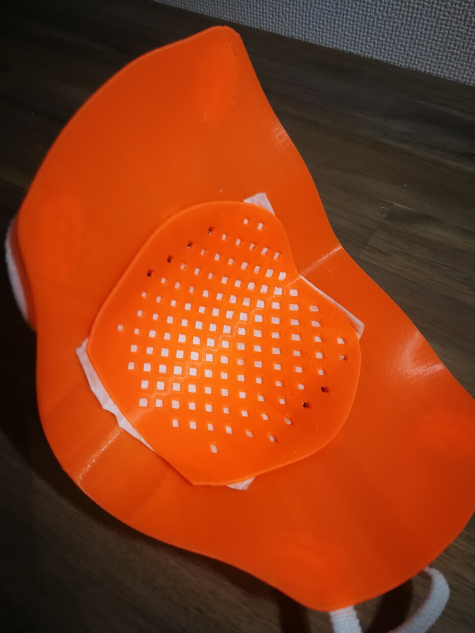PITATT 3D print maskます フィルタ付き3Dマスクを代行作成します イメージ3