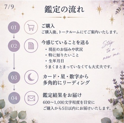 カード×星×数字で本当の自分を読み解きます まだ知らない「わたし」に出会う、自分自身のためのリーディング イメージ7