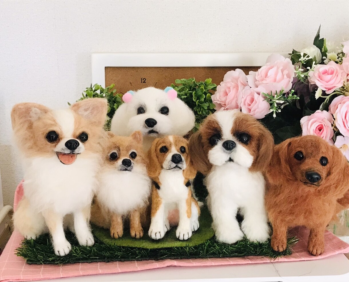 愛犬の羊毛フェルト作ります オーダーメイド実績300体以上の作家が真心込めて作ります。 イメージ1