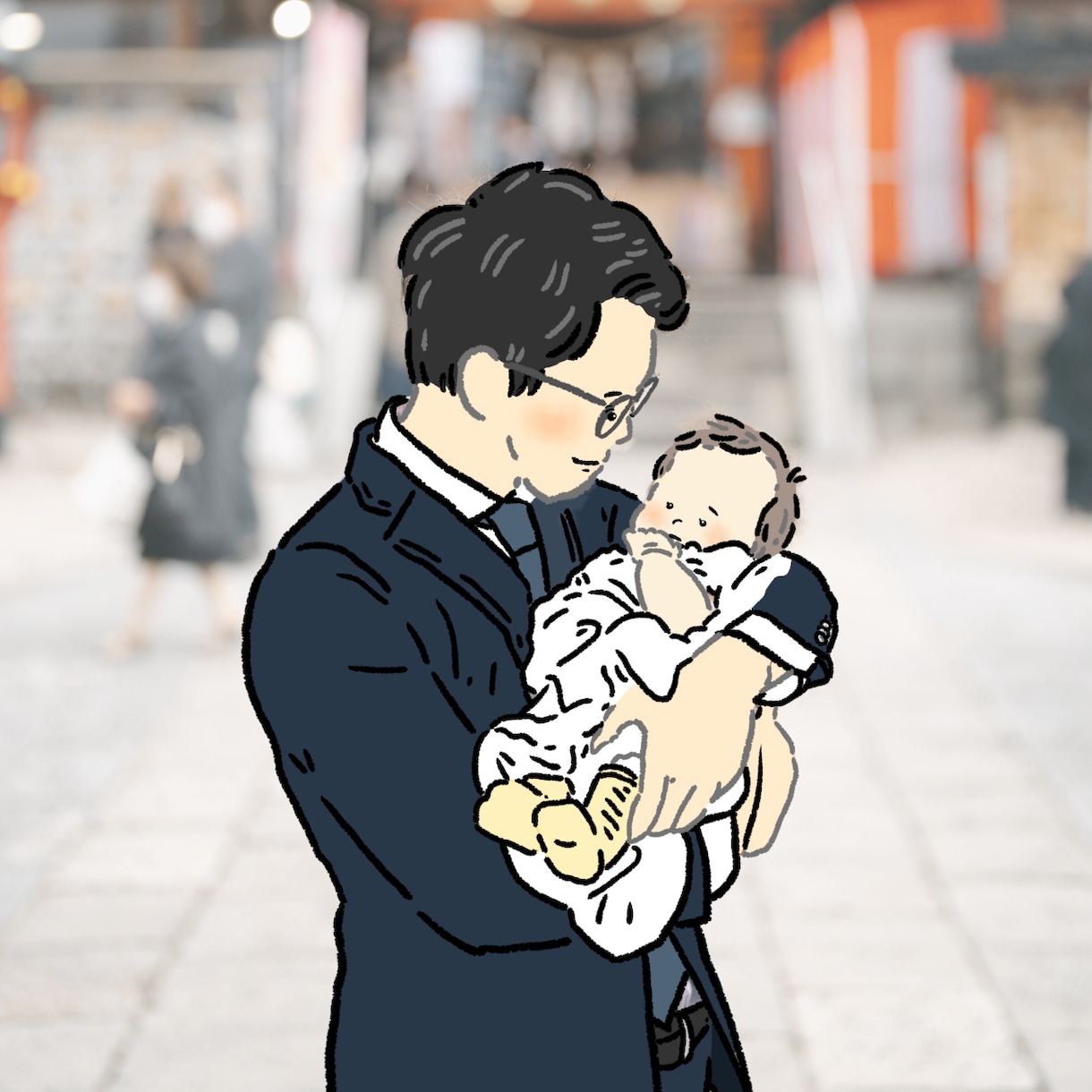 記念に残したいお気に入りの写真をイラストにします SNSのアイコンや待ち受け、結婚式のアイテムにも使える！ イメージ2