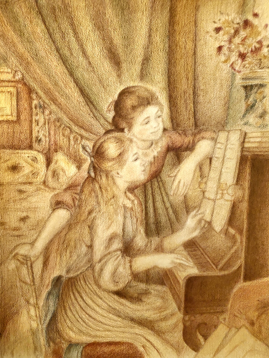 クラシックな絵本風イラスト制作いたします 世界に一枚のオリジナル☆大切な場面にイラストのお花添えます♪ イメージ9