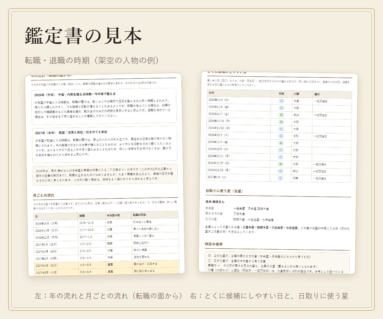 転職・退職の時期と日取りを九星気学で鑑定します 動き出す月と、面接・入社・退職の日の候補を イメージ2
