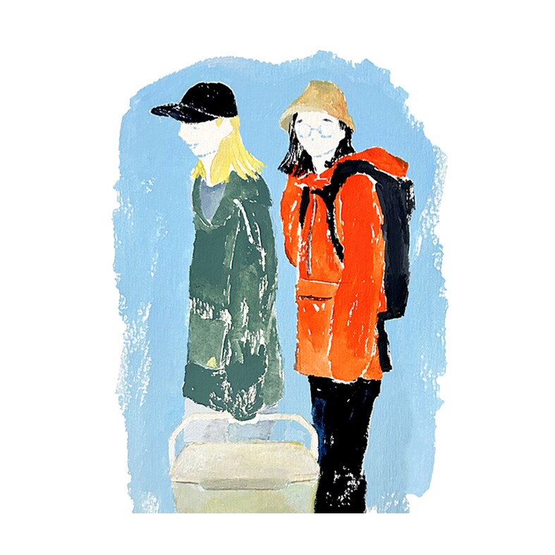 里山や自然のなかの風景、人物イラストなど制作します 温かみのある優しいタッチのイラスト イメージ9