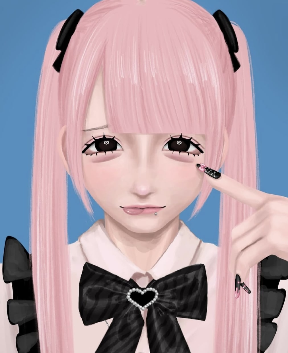 厚塗りでリアルタッチの女の子を描きます 似顔絵も描けます❣️アイコンなどにぜひ(^^)！ イメージ8