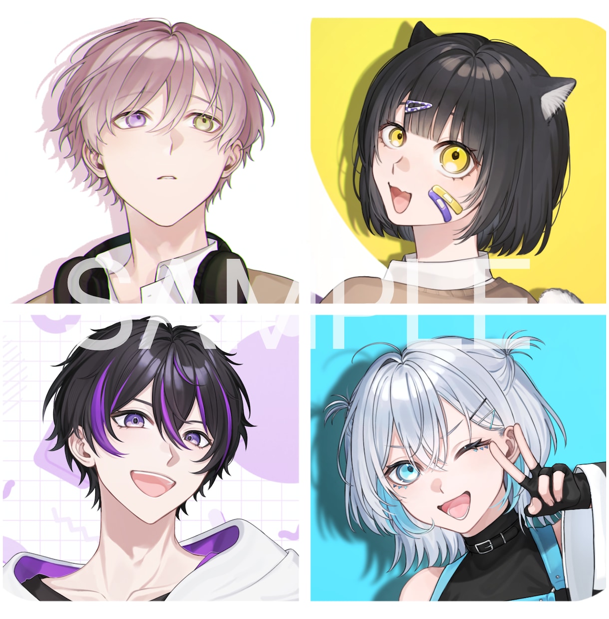 商用利用可┋人物イラスト制作いたします アイコンやサムネイルなど、動画や配信用にも！ イメージ2