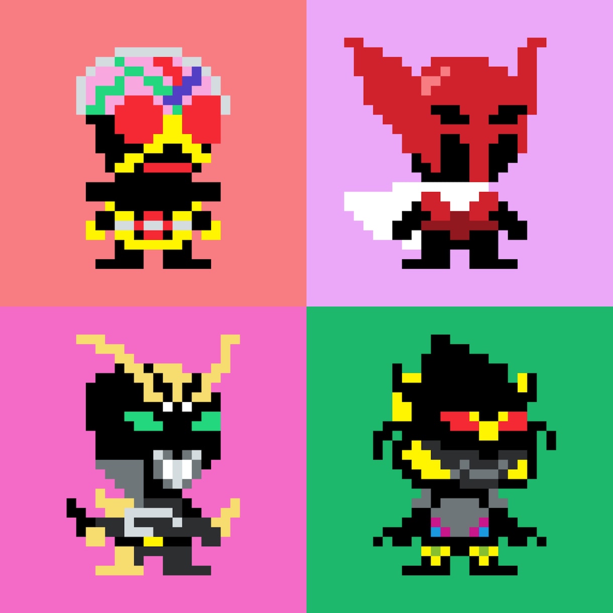 ファミコン風のドット絵をこの価格で複数個制作します SNSのアイコンやそれ以外のあれやこれやに迷ったら是非とも笑 イメージ4