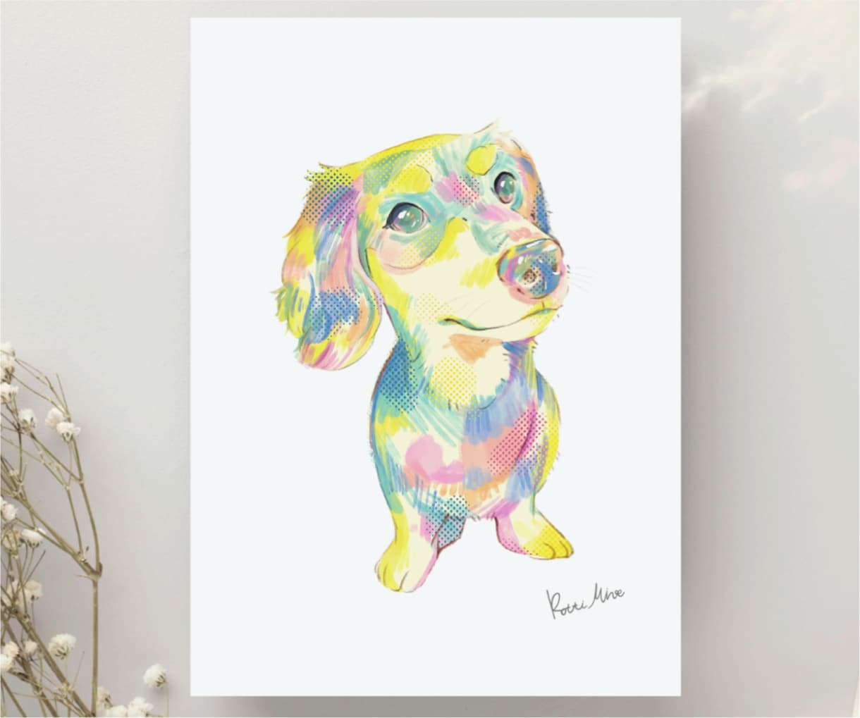 大切な愛犬・愛猫をにじいろの似顔絵で描きます 【先着3名モニター募集】愛するペットを描くにじいろアート イメージ2
