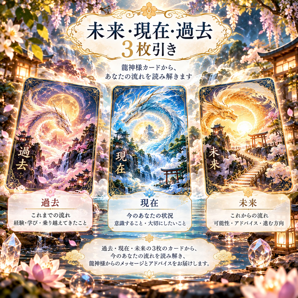龍神様からのお声を届けさせていただきます 今の貴方様に必要な龍神様があらわれます.* イメージ4