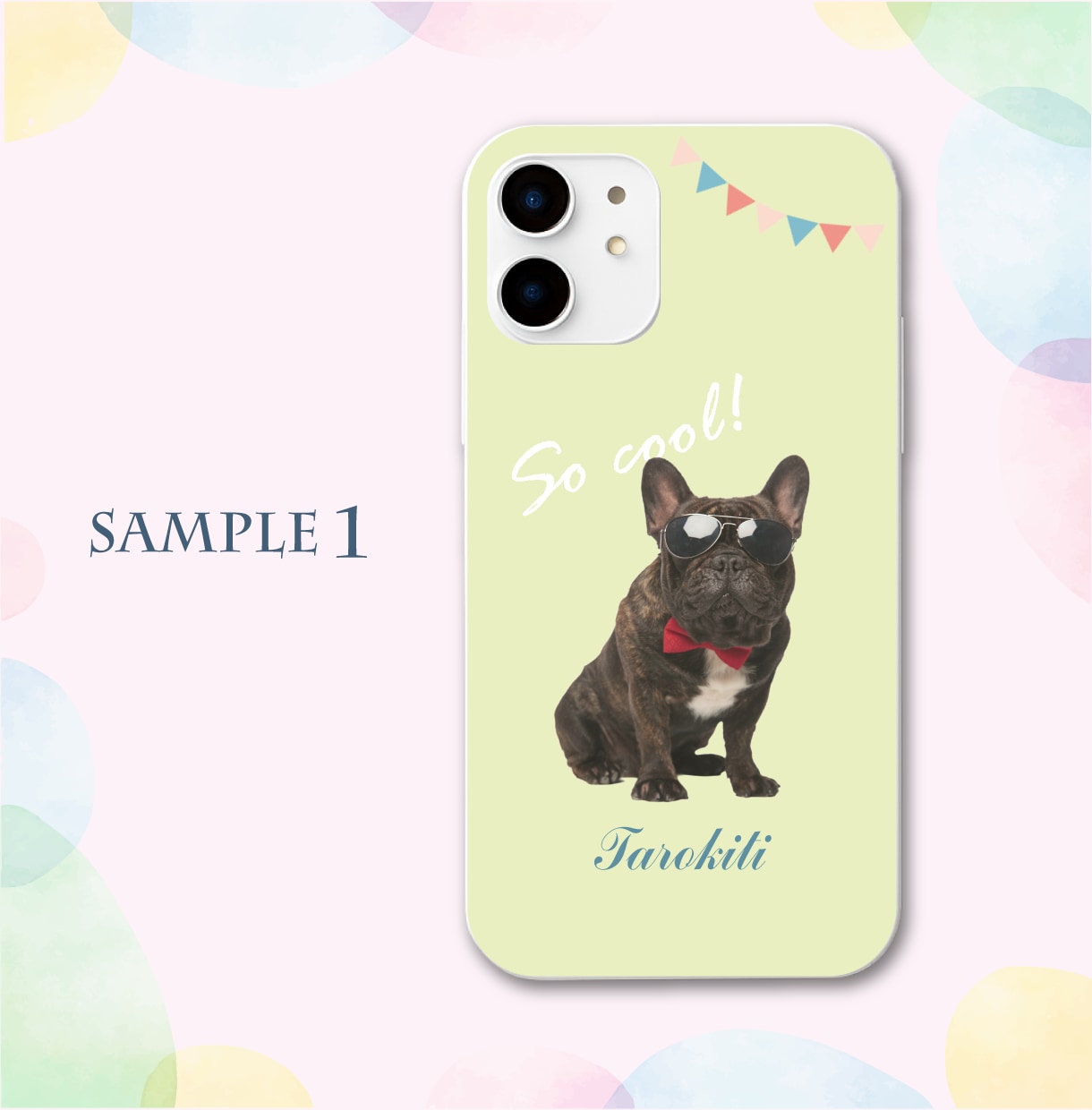 ペットの写真でオリジナルスマホケースデザインします ペット、愛犬、愛猫、子供 iPhoneケース スマホ 高品質 イメージ5