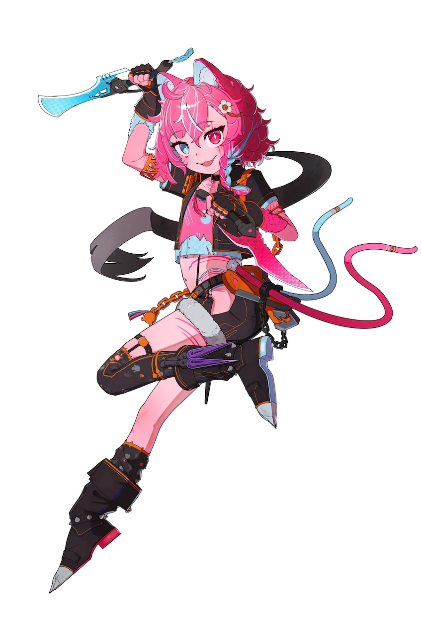 多様な色彩と躍動感のあるイラストを制作します 立ち絵の作成、キャラクターデザインはお任せください。 イメージ6