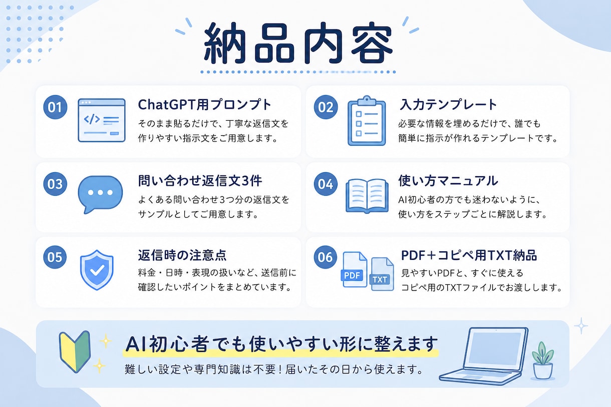 サロン向けAI返信文を作ります 予約・料金・不安対応をAIで時短 イメージ2