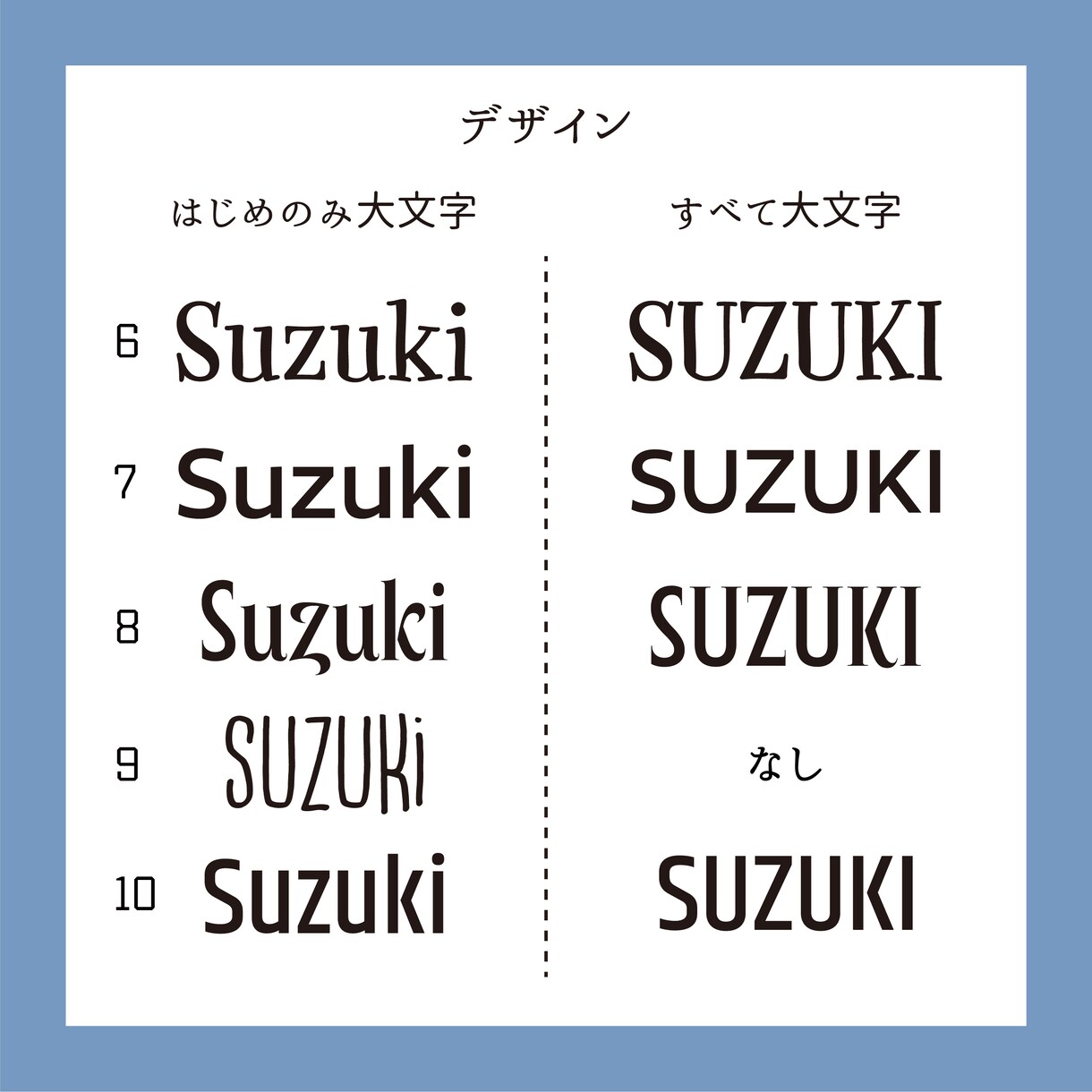 オリジナル表札ステッカーを製作します 送料込み！書体デザイン、サイズを選べます イメージ4