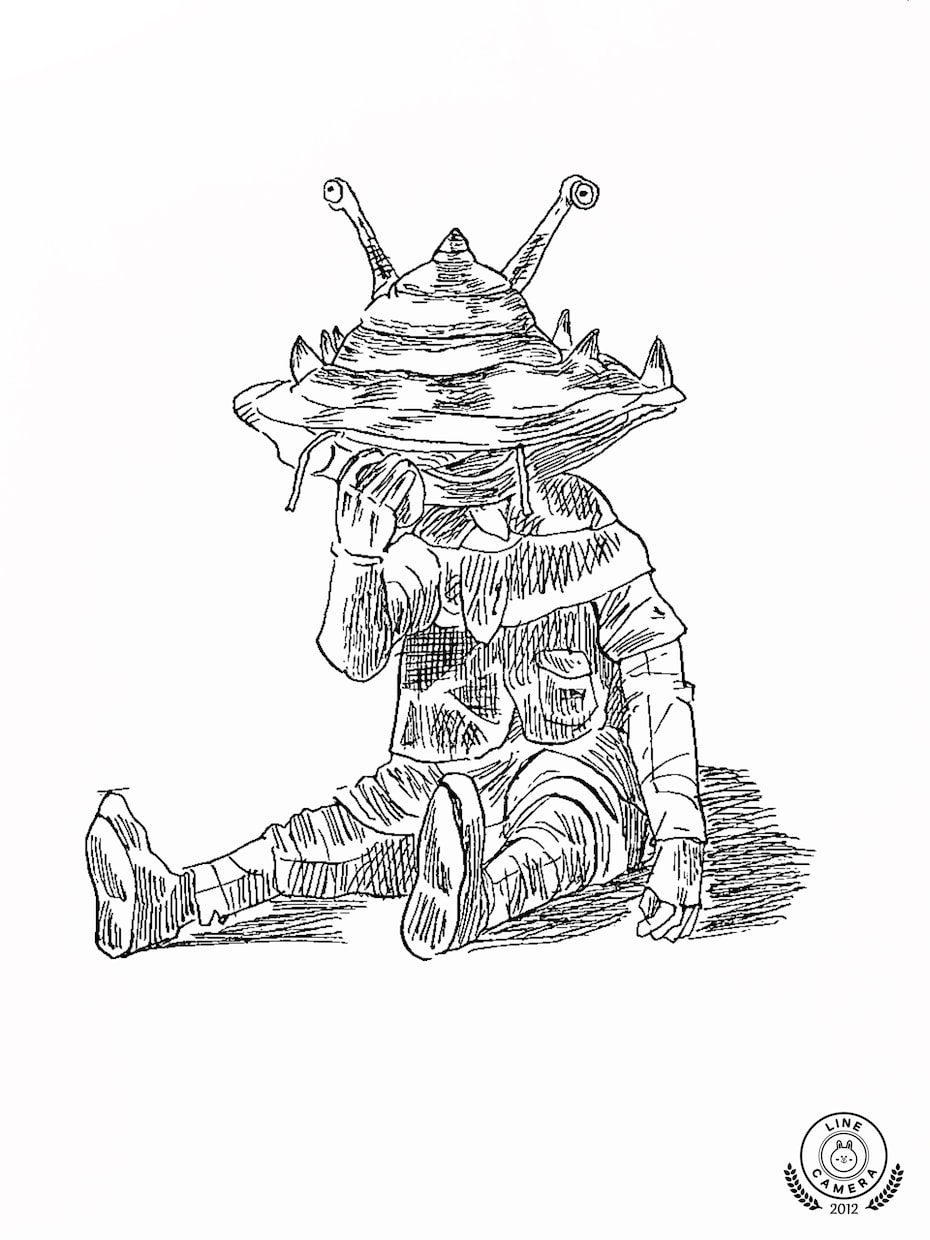 手書きのシュールなイラスト描きます アイコン&ホーム画面などにどうぞ イメージ6