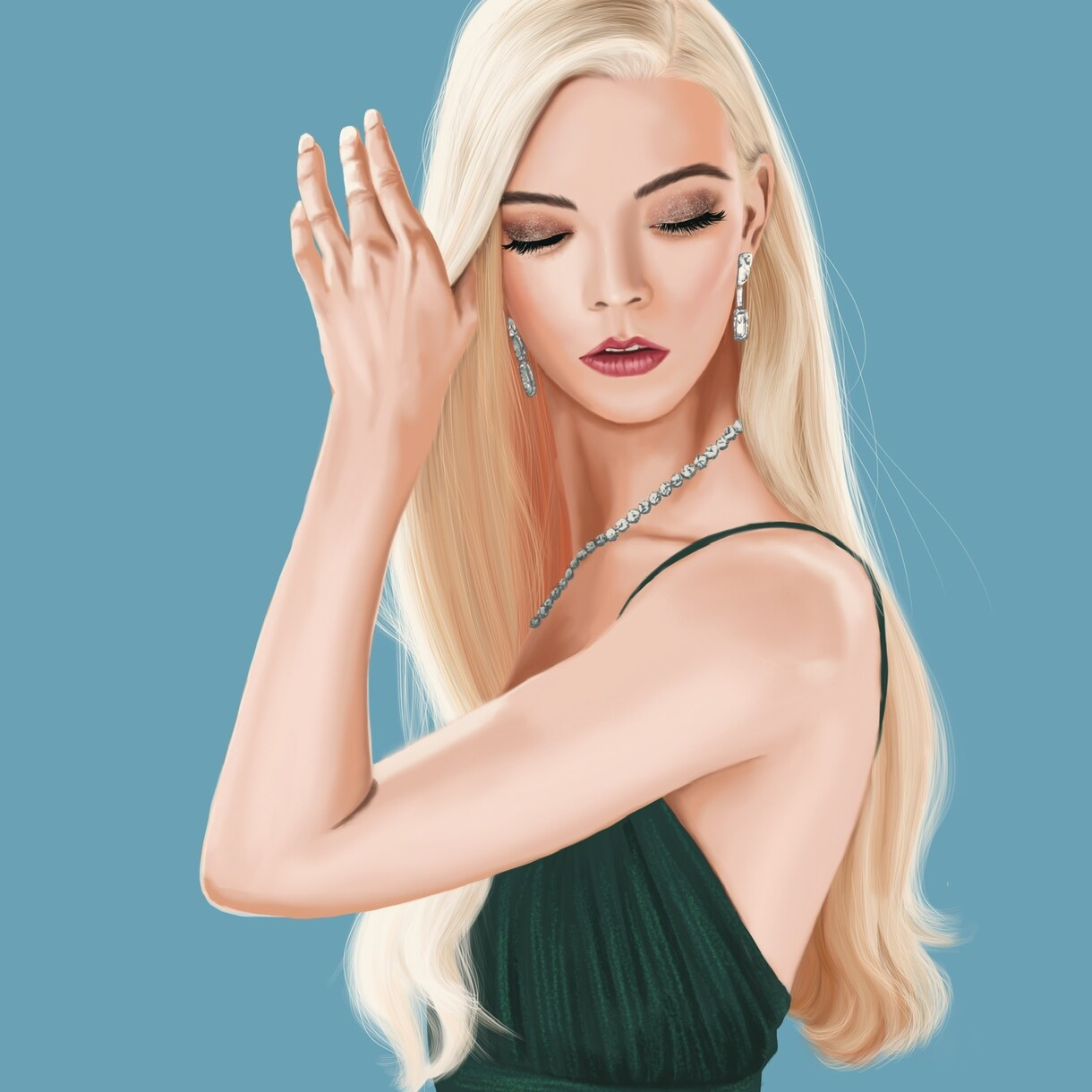 あなたの美しさを引き出す、リアルな似顔絵描きます パッと目を引くリアルな似顔絵は、アイコンにもピッタリです！ イメージ2