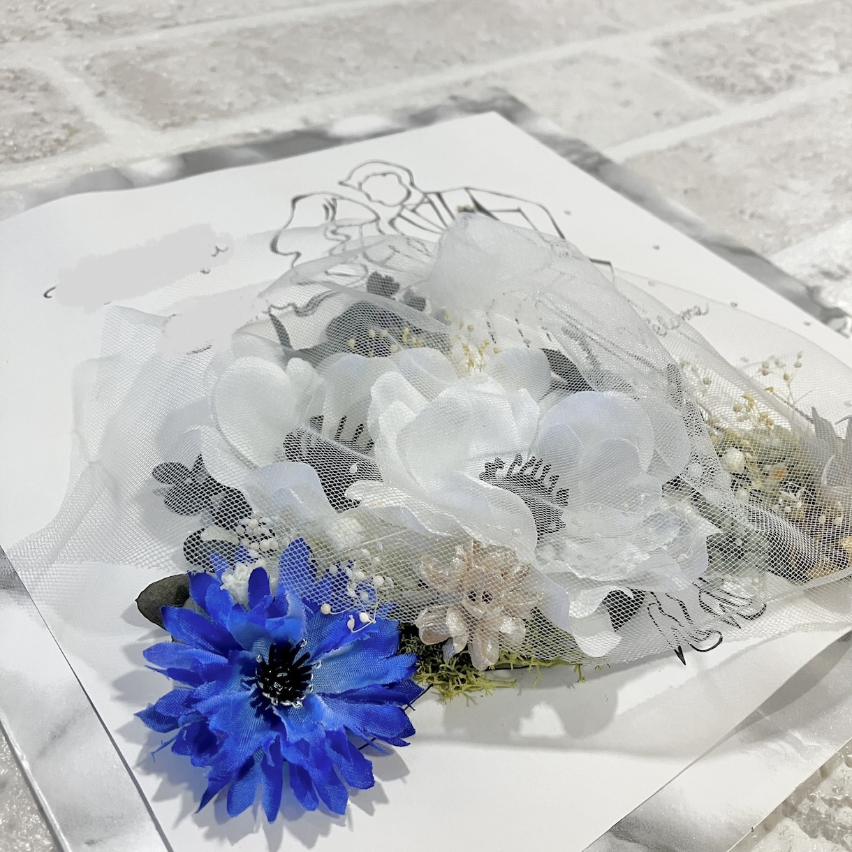 結婚式･:*のウェルカムボード制作をします ドライフラワーやアートフラワーを使用し作成します･:* イメージ2