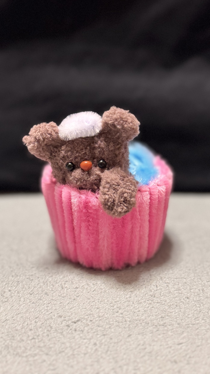 ふわふわ可愛いくまさんをお届けします ふわふわくまさんのカップ入り作品♡ イメージ1