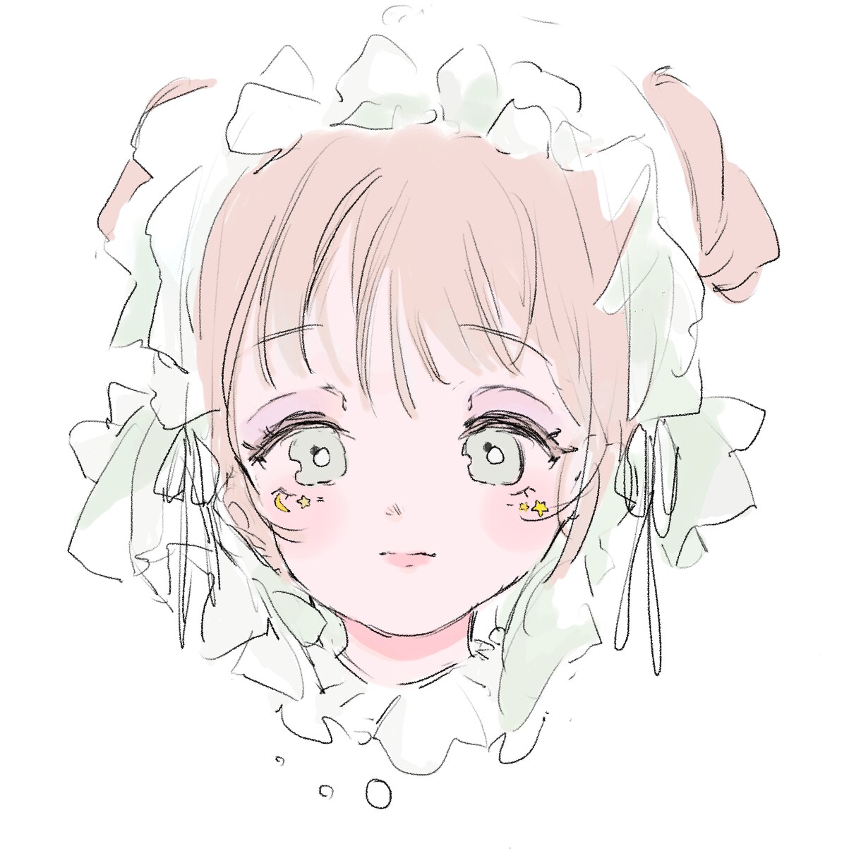 ゆるふわ　ガーリーなイラスト、似顔絵作成いたします シンプルでアナログ感のある可愛いイラスト！ イメージ6