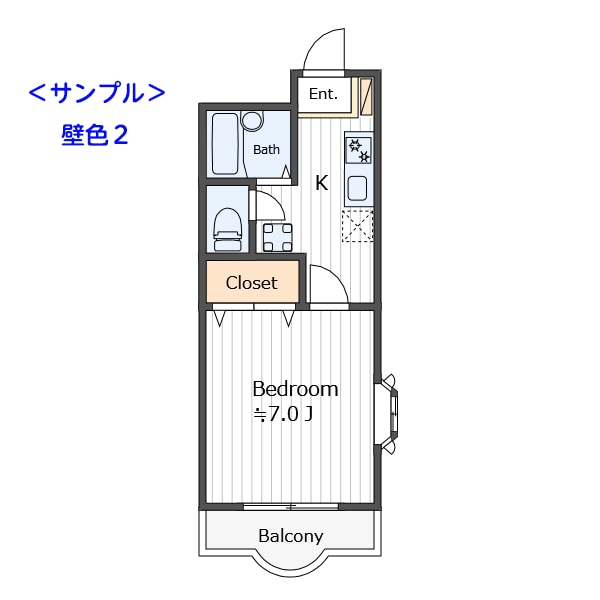 英語表記の間取り図作ります ネット広告にもチラシにも最適な間取図を自社ソフトで作成。 イメージ6
