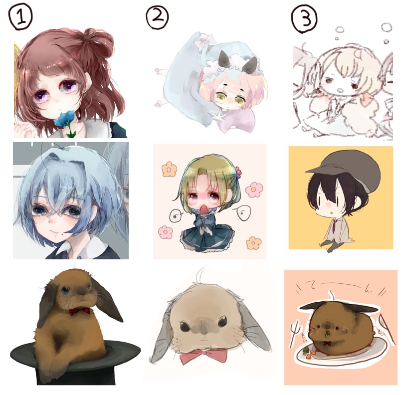 正方形のイラストを制作します SNSだけでなくグッズやゲームにも！ イメージ1