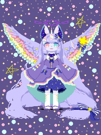 表情差分5種込ゲーム・配信用のドット絵制作ます TRPG自作ゲームアイコン配信スタンプに使える全身ドット絵 イメージ8