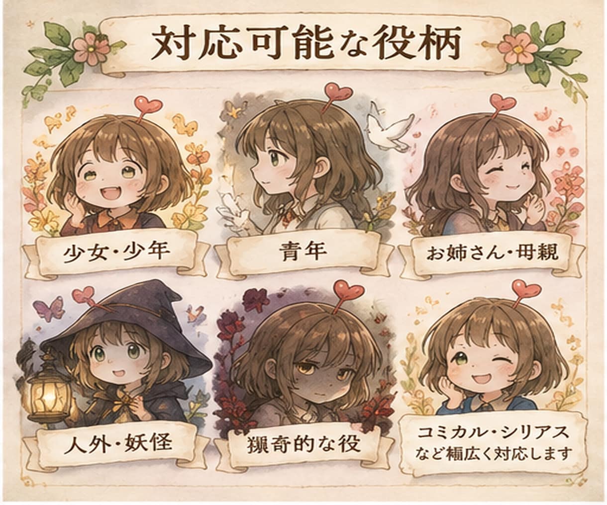 元プロ声優がキャラクターボイス承ります 少女・少年から猟奇的な役まで、プロの演技で命を吹き込みます イメージ3