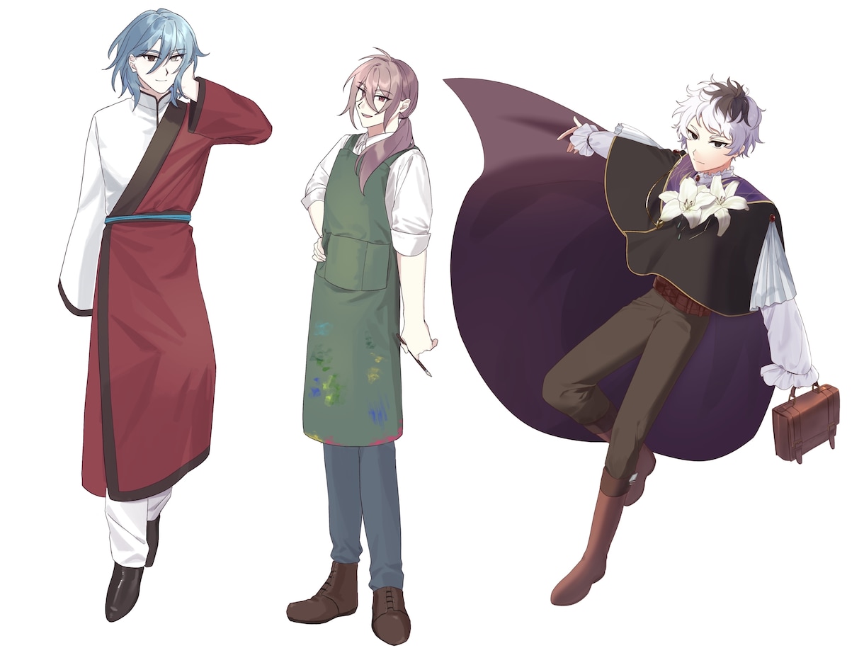 立ち絵制作のご依頼承ります TRPGやアイコン等の立ち絵制作します。 イメージ3