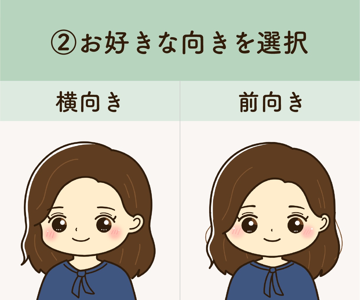 ふんわり似せた似顔絵アイコン作ります InstagramなどのSNS・ブログなどで使えます♪ イメージ3