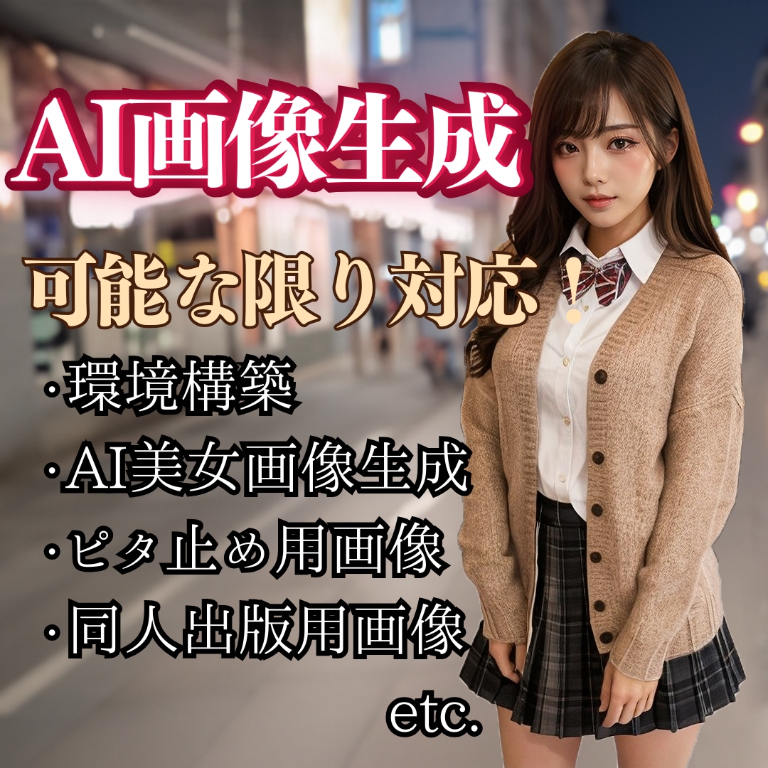 格安でAI画像生成します 【有料オプションが破格】確認ください！ イメージ1