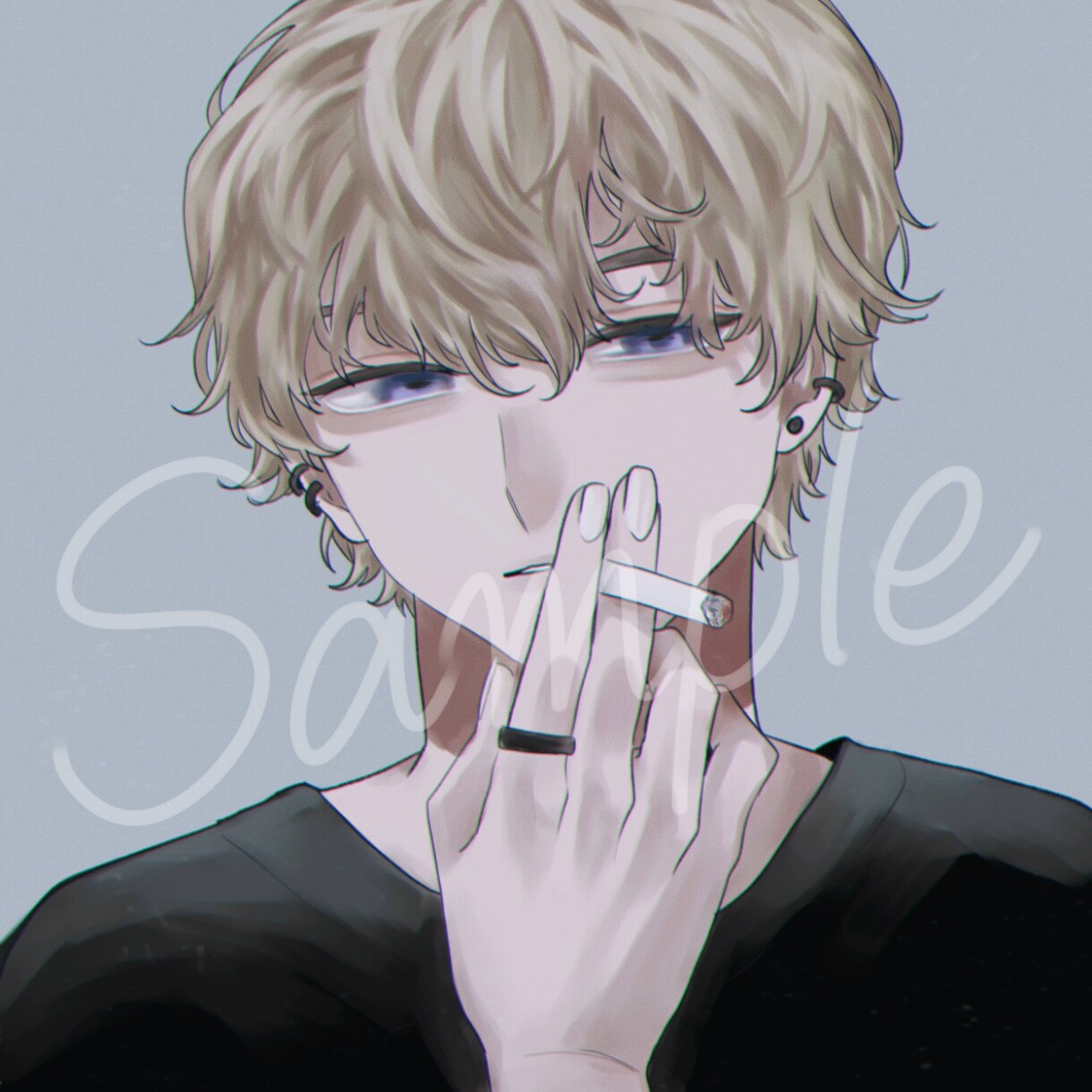 SNSアイコンイラストを描きます うるつや厚塗り風イラストでアイコンイラストを作成します！ イメージ7
