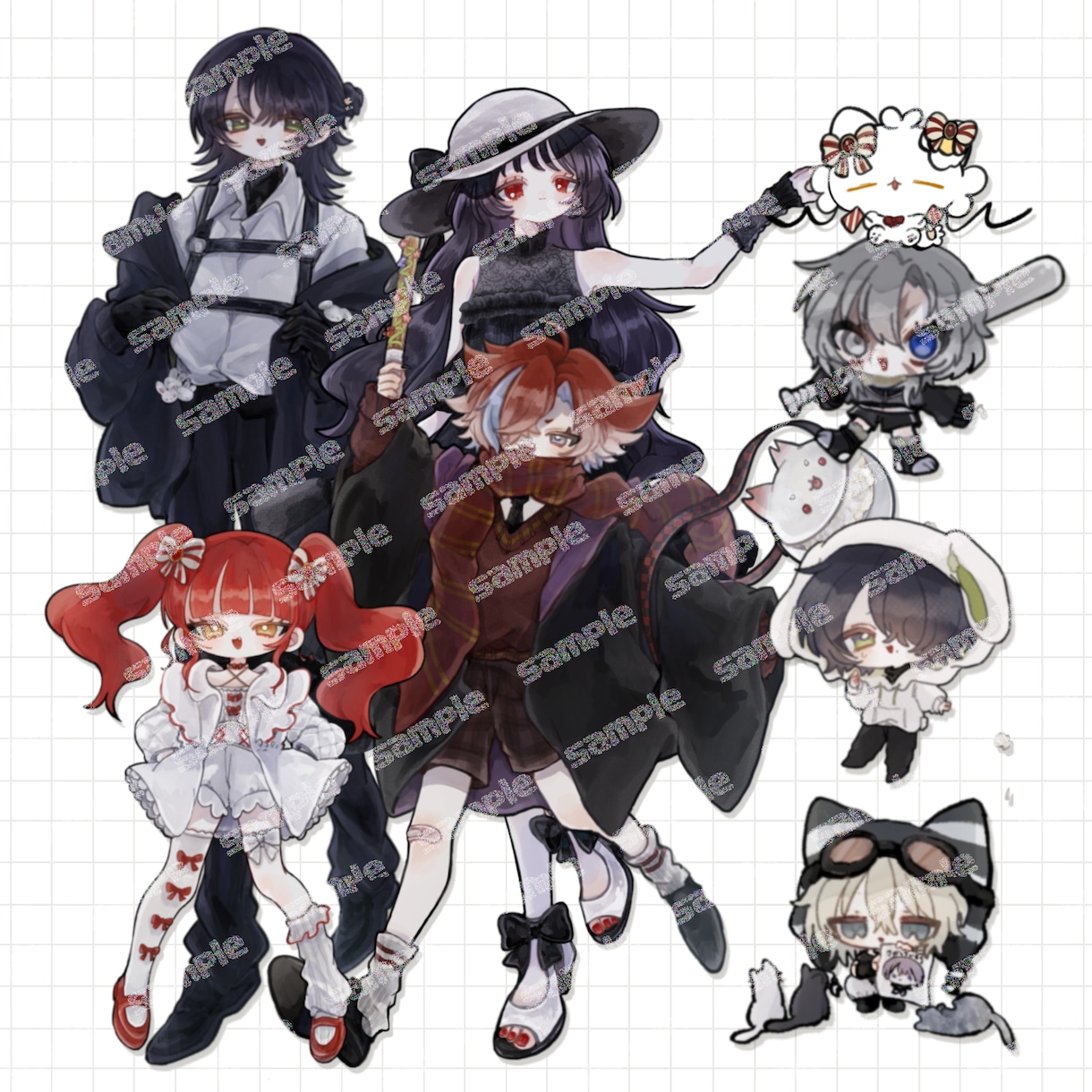 かわいいイラスト制作いたします SNSアイコンやTRPG用立ち絵等のイラストを制作します イメージ1