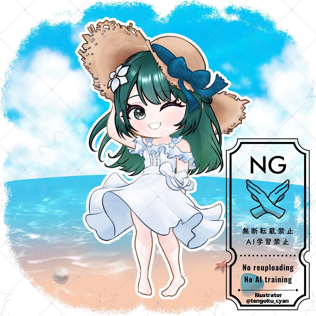 商用利用可！【麦わらワンピース】ミニキャラ描きます ライバー活動をお手伝い！配信/パネル開け/アイコン/グッズ イメージ7