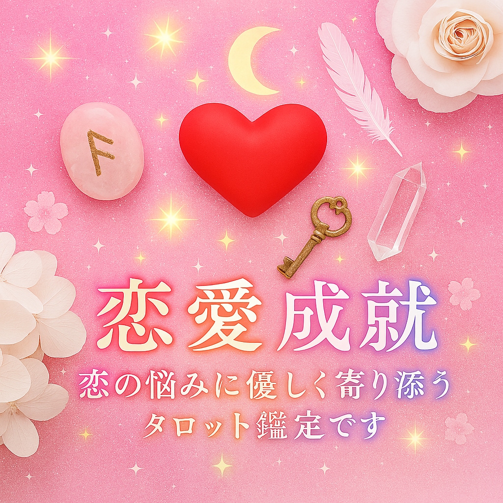 恋愛の流れと相手の気持ちを深く鑑定します 恋の悩みに優しく寄り添うタロット鑑定です イメージ1