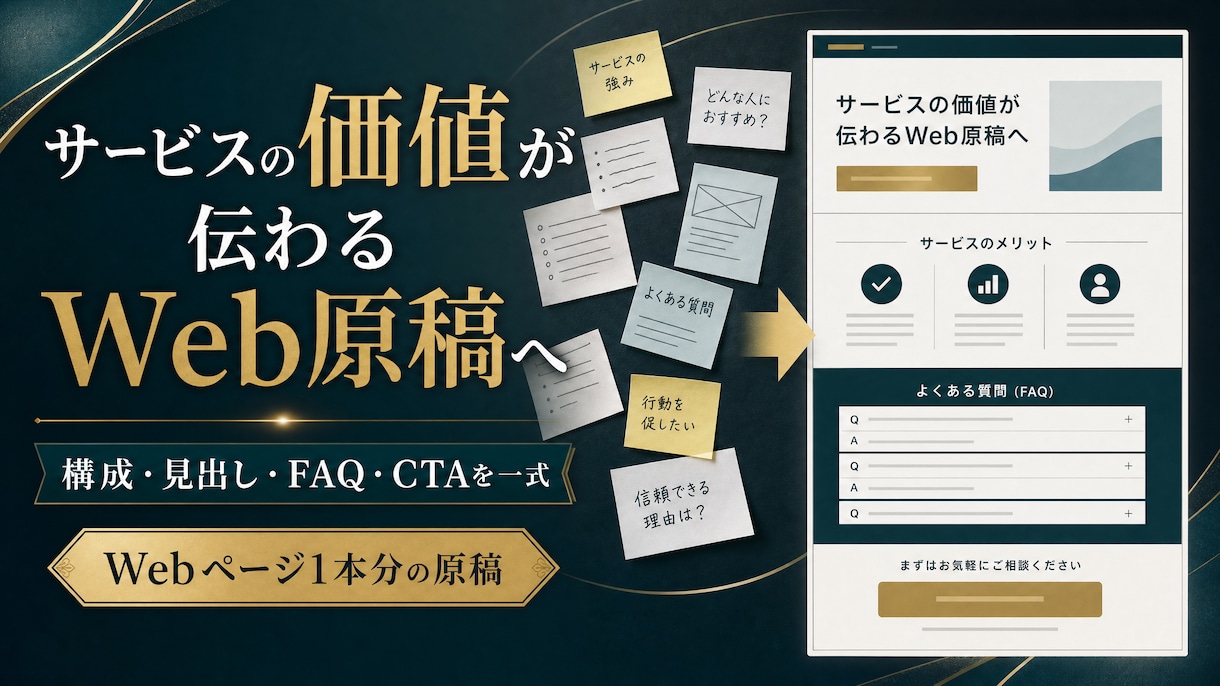LPの文章を整えます 読まれて、問い合わせにつながる流れへ イメージ1