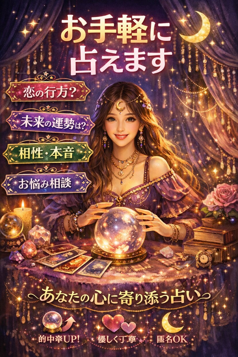 気になる方、恋人、夫婦関係の相性を占います 復縁や結婚、お相手とのこれからを見てみませんか？ イメージ1