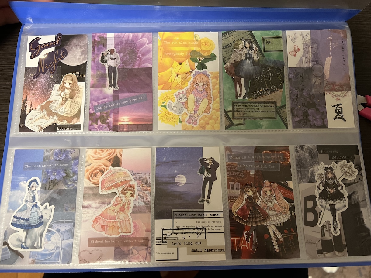 名刺サイズコラージュになってます 秋から冬に向けて作って見たものです15枚セットです イメージ4