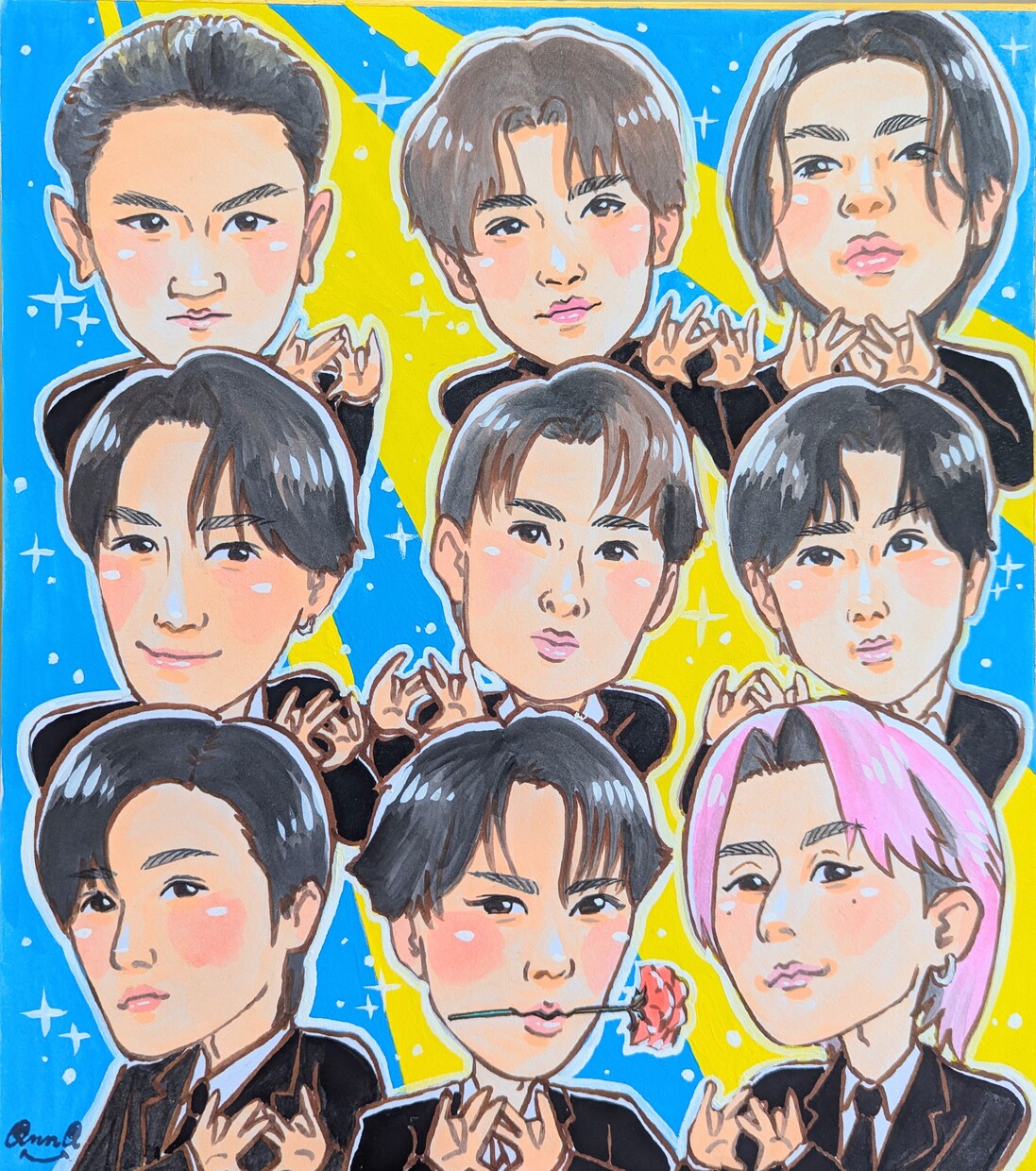そっくりな可愛い似顔絵描きます 水彩やデジタルで似顔絵お描きします！ イメージ9