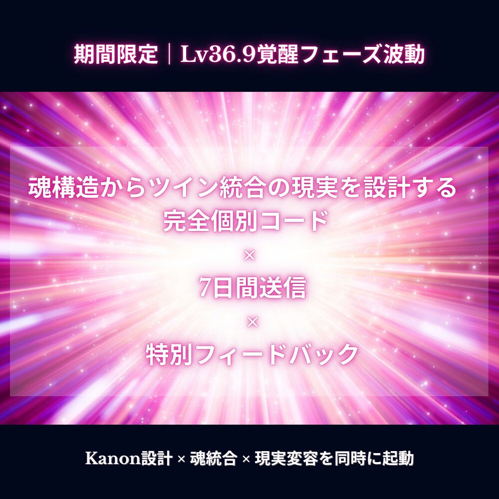 魂構造を再設計し、ツイン統合の現実を創ります 愛と現実を同時に創る、覚醒設計コードの完全カスタム版 イメージ1