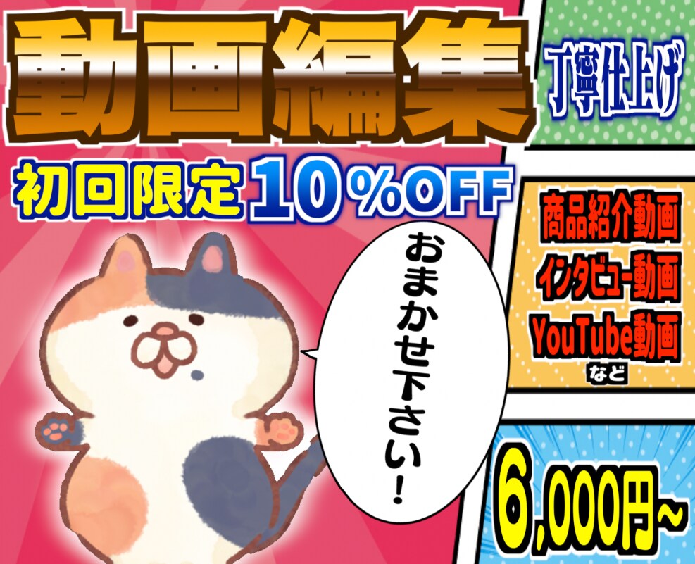 動画を丁寧に編集いたします 内容に合った編集で動画の持ち味を活かします！ イメージ1