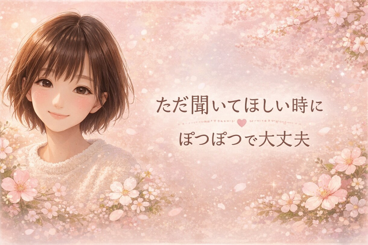 育児・人間関係のお悩み等否定せず優しくお話聞きます ぽつぽつで大丈夫。静かにそっとお話聞きます。 イメージ1