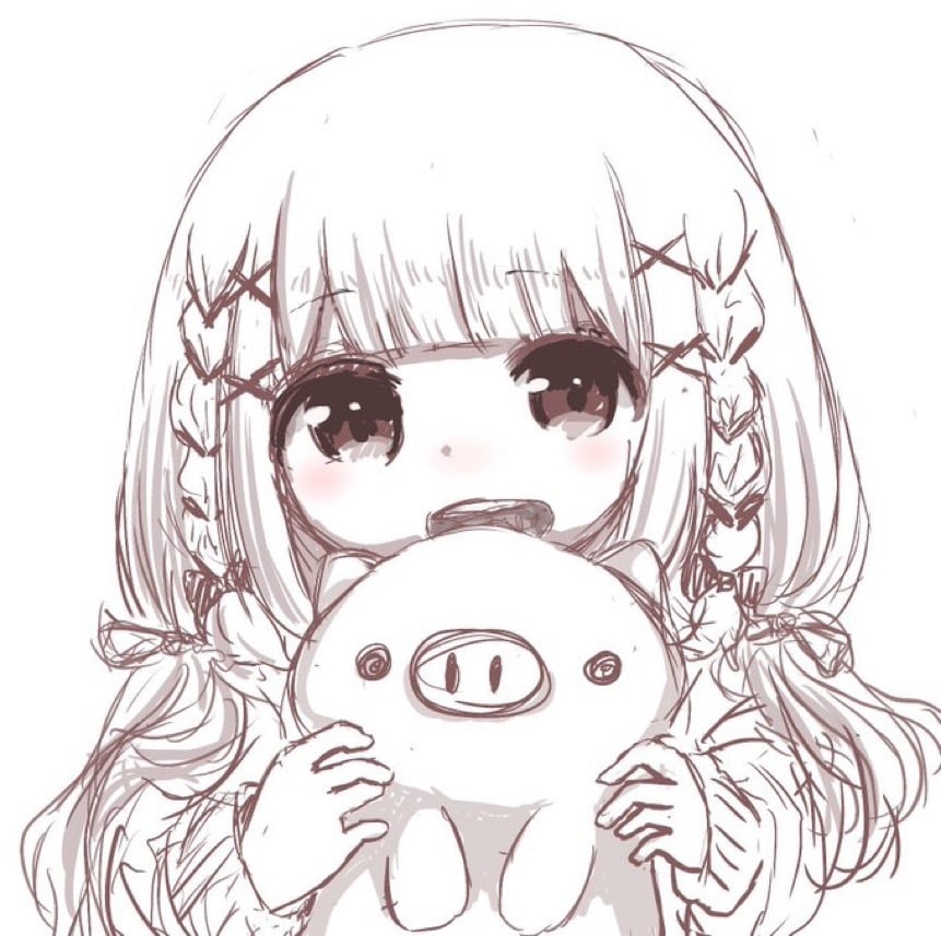 ぬいぐるみ抱いてる女の子描いてまます iPadで書いています。アナログも書きます。 イメージ2