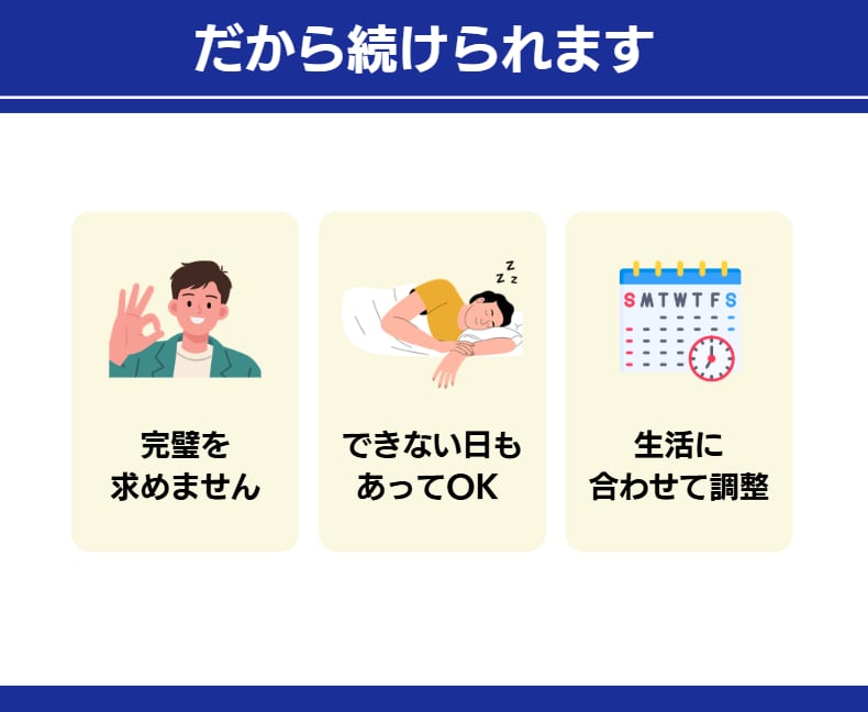 30代～40代の体を整える筋トレ・食事を指導します リバウンドしない大人のダイエット習慣を作る イメージ6