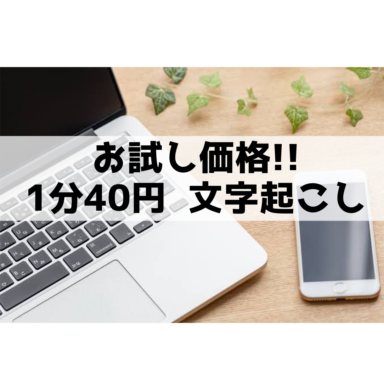 お試し価格！文字起こしのお手伝い致します 2023年12月までのお試し価格です！ イメージ1