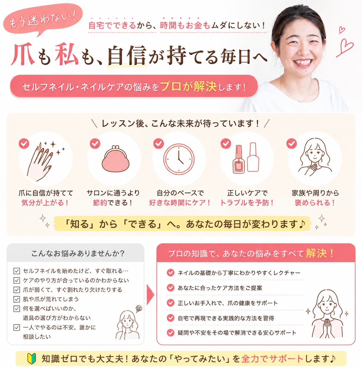 セルフネイルやセルフネイルケアを教えます 初心者OK！ケア専門店のケアやネイルのコツを知って楽しもう イメージ2