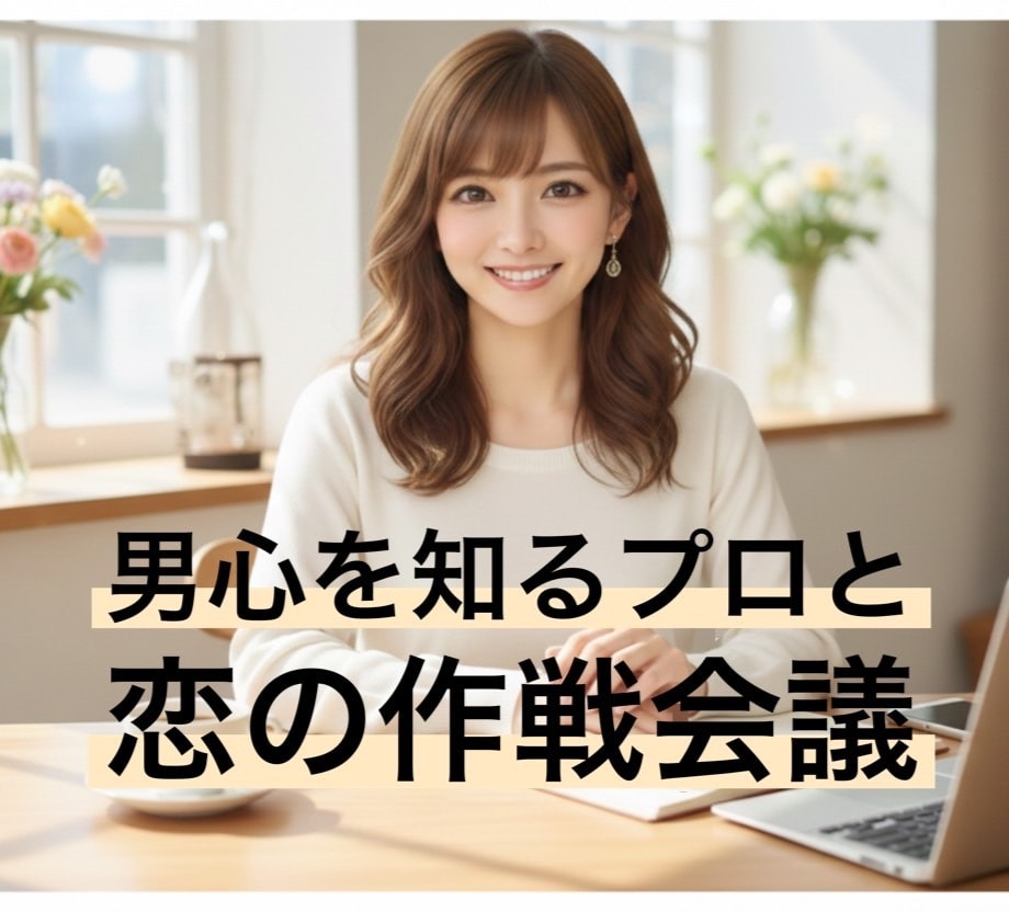 男心を知るプロが占う！彼に愛される作戦会議をします 占いで彼の本音を、経験で攻略法を伝授します（チャット5往復） イメージ1