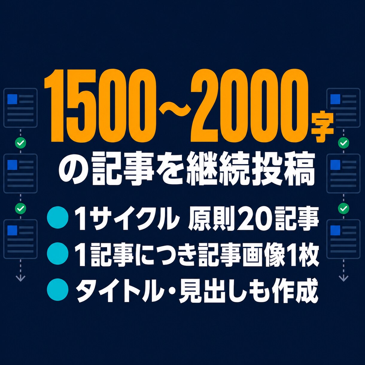 note記事を週5回自動投稿します 1500〜2000字の記事と画像を毎週5本作成し自動投稿 イメージ2